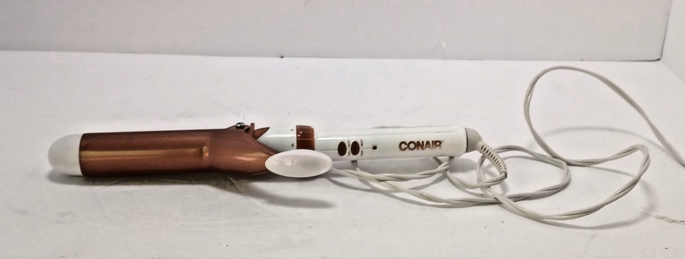 Double Ceramic Curling Iron 1.25 " Ergonomic Turbo Heat Safety Cool Tip Auto Off